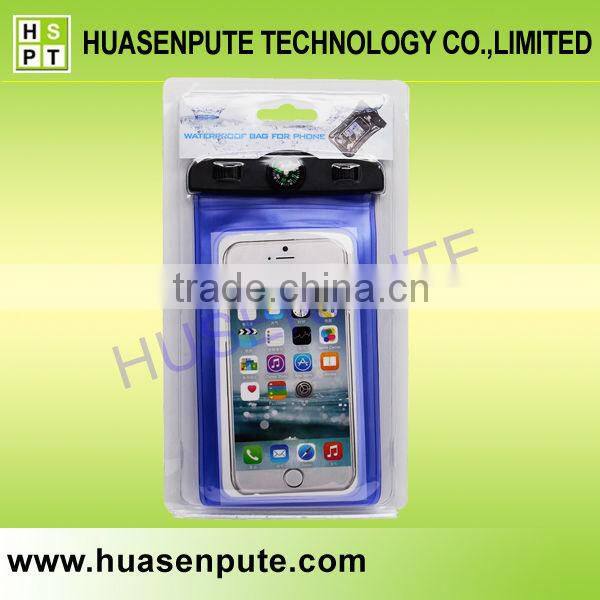 Hot Selling Universal Waterproof Bag With Compass For Mobile Phone