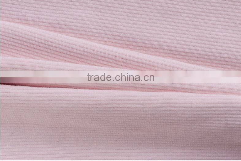 Hot sale Interlock spandex rib knit fabric factory