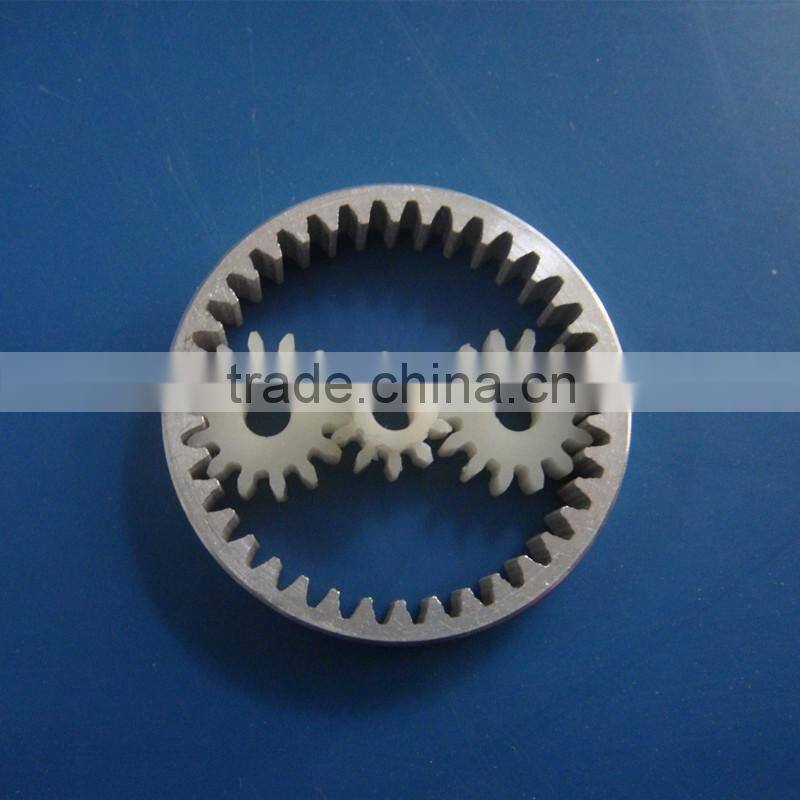 Factory machined plastic part injection gear small gear wheel