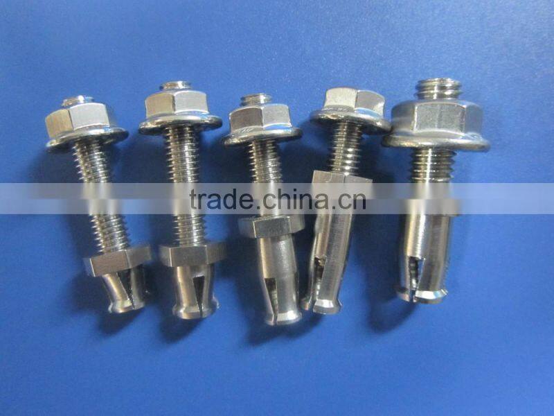 316 304 stainless steel undercut anchor bolt back bolt with flange nut for ceramic terracotta