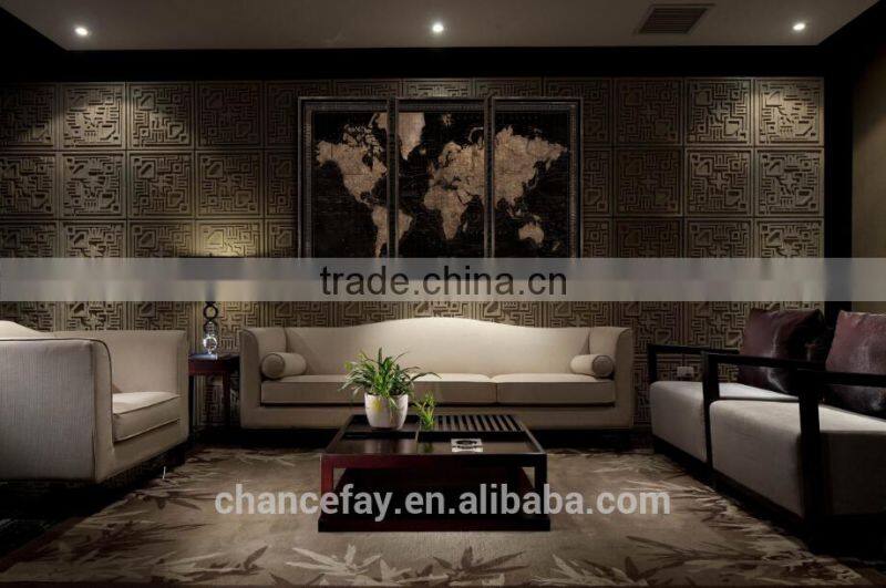 3-Panel MDF paper Print map Modern Canvas Wall Art living room decoration