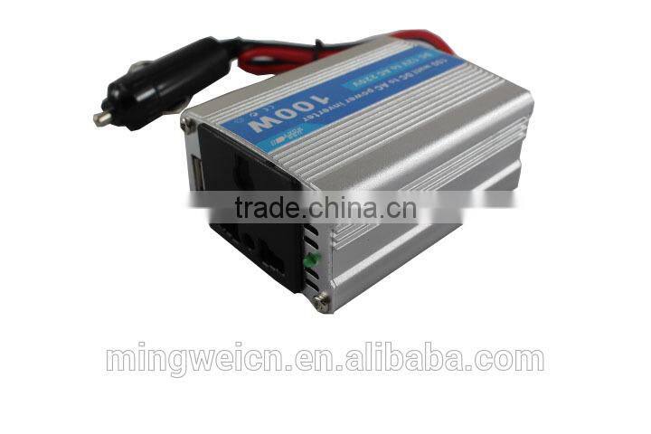 cheap 100W 12v DC TO AC Car Inverter with USB Power Port