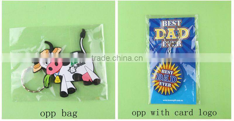 2015 new eco-friendly cheap advertising soft rubber key holder
