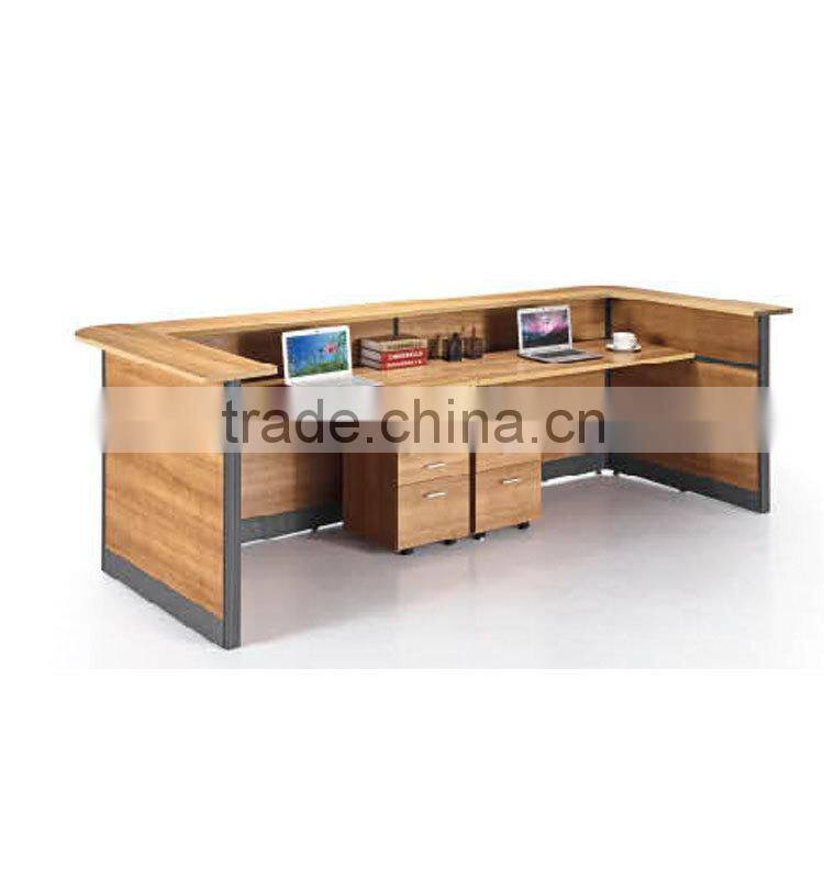 2016 New Design wood cutting office table modern wood reception table