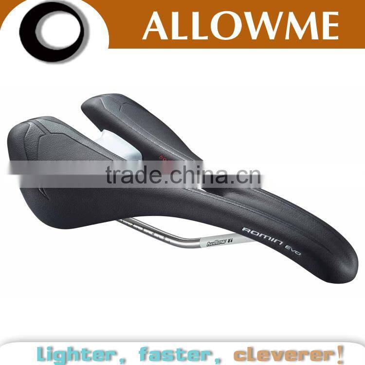 allowme hot sell 143mm body geometry evo romin titanium rail white mtb specialized bicycle saddle