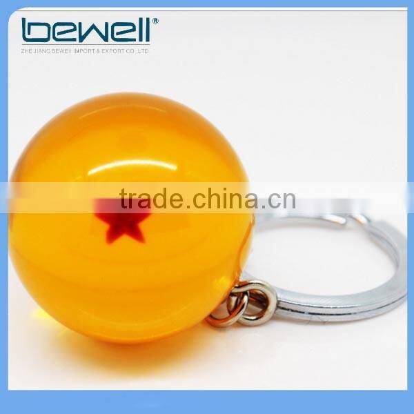 Dragonball Z Stars Crystal Glass Ball key chain Personalized