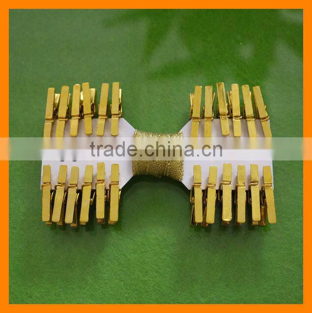 Hot Sale Peg with Ribbon Pink Mini Plastic Party Wedding Christmas Decoration