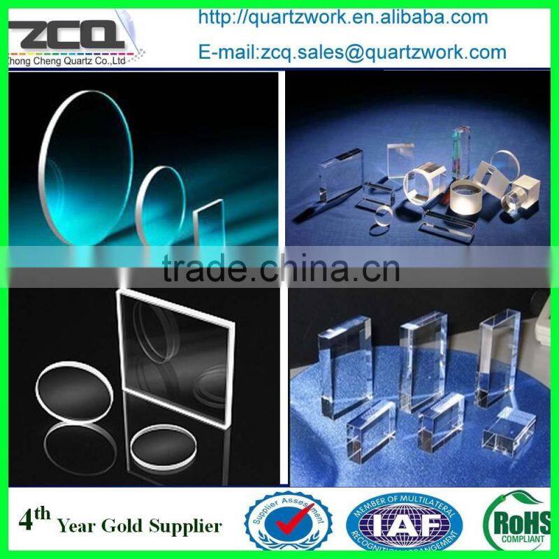 ROUND THIN OPTICAL QUARTZ GLASS PLATE/RING