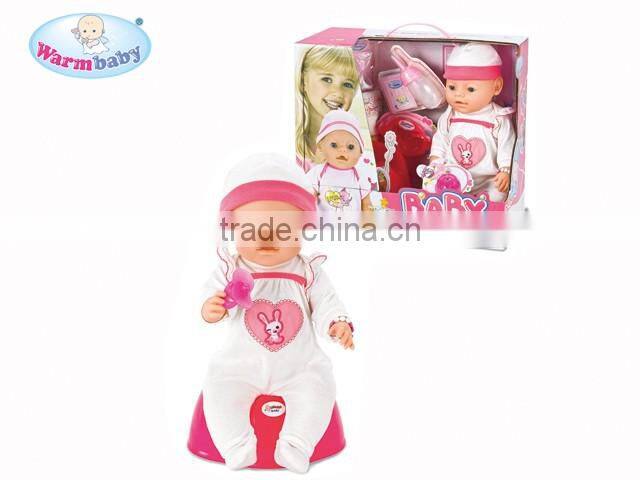 16 inch function doll with tear and moving eyes and pee and relieve nature