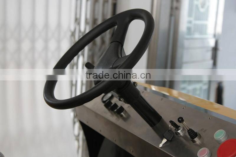 Industrial warehouse ride on floor sweeper,automatic battery floor cleaner