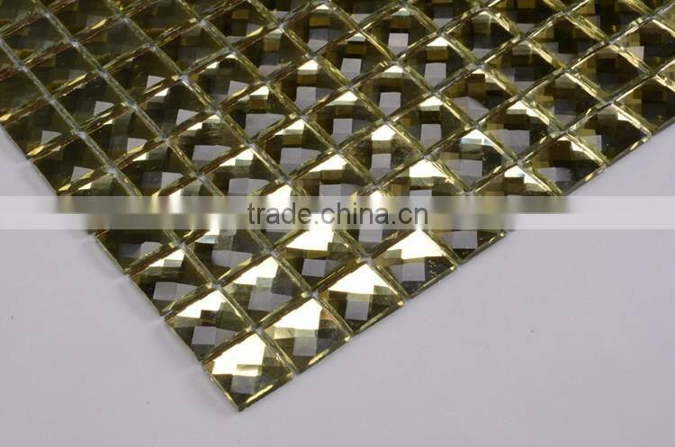 F2X-5 high quality diamond series mirror wall art glass mosaic