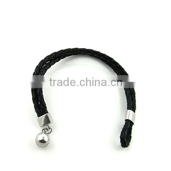 2013 fashion braid leather bracelet