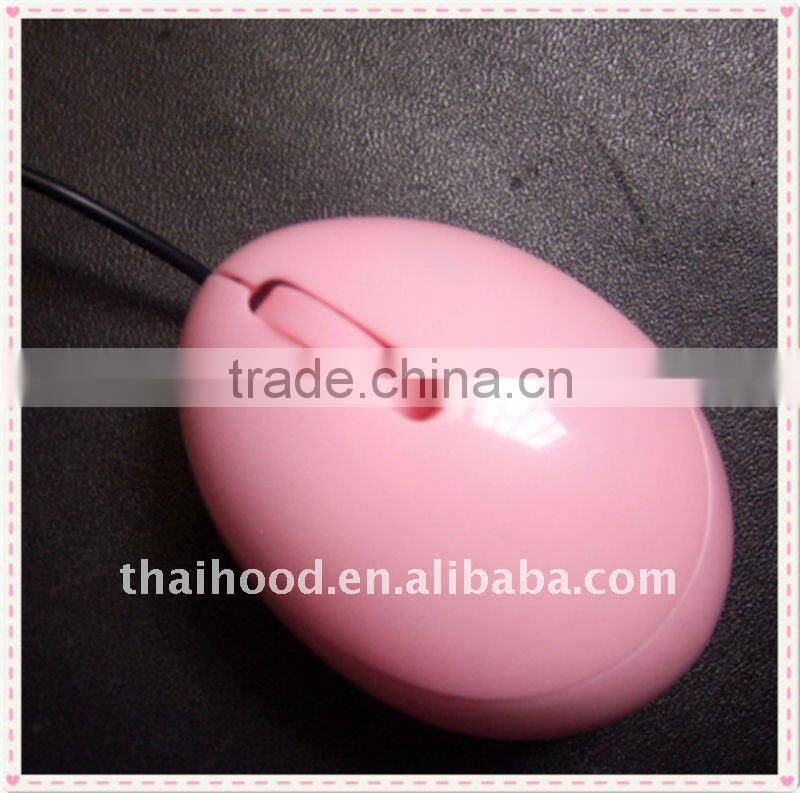 New egg shape wired optical mouse