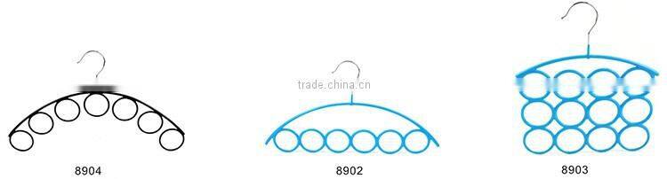 anti slip PVC coated multi-layer clothes hanger for scarves