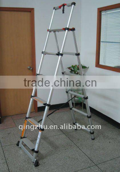 Double side Aluminum Telescopic Ladder.