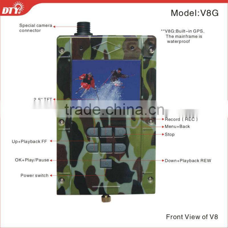 Waterproof portable mini dvr high definition video record with GPS, V8G