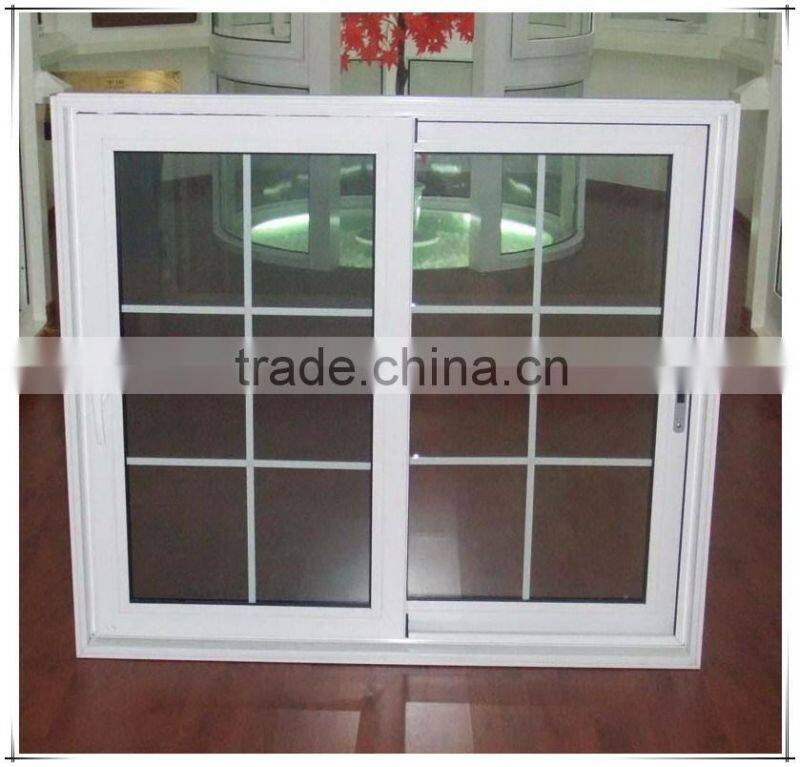 While color PVC Sliding window with grill