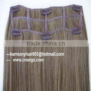 QUALITY REMY 8 pieces full set clip in hair extensions