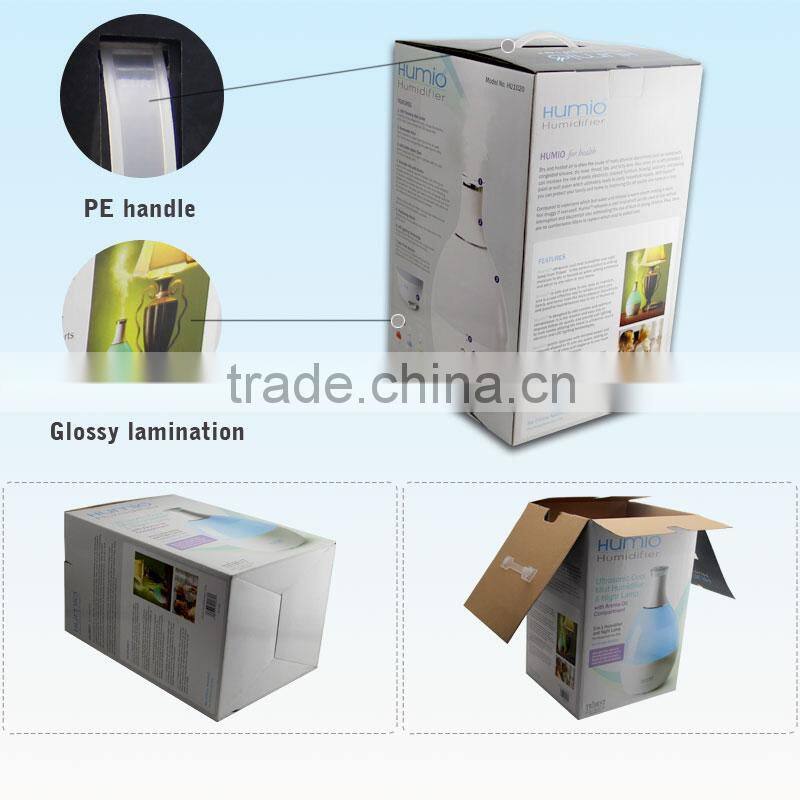 Full Color Corrugated Cardboard Carton Packaging Box with Lid