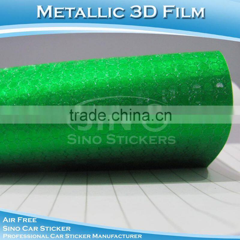 Fast Delivery Air Free Channel Metallic Chrome Blue Auto Wrap Vinyl Sticker