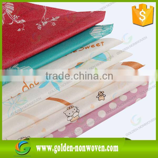 Printing China stock lot design non-woven fabric/Polypropylene Non-woven Fabric printed