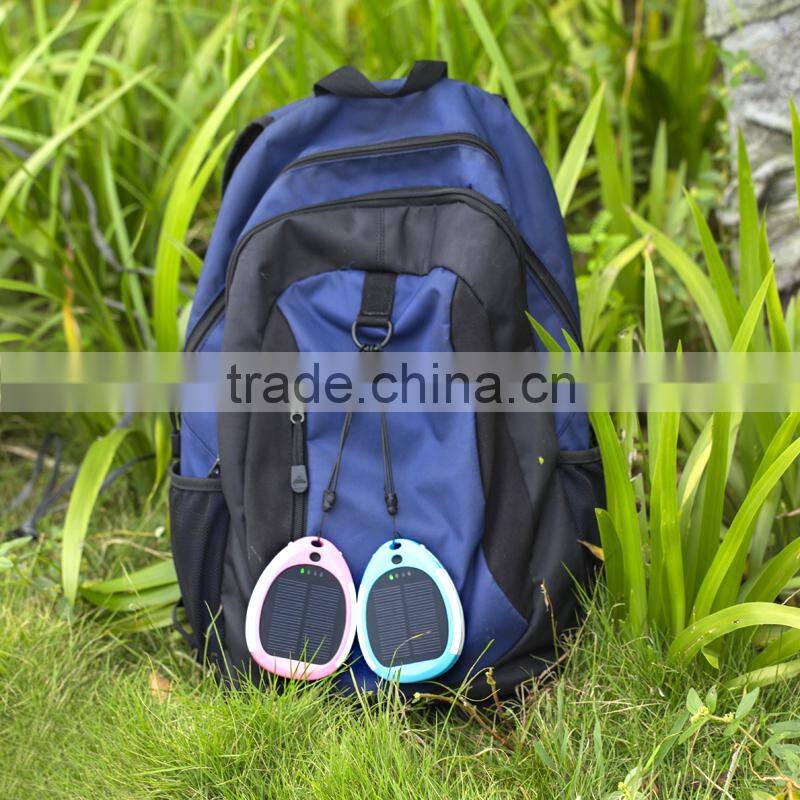 Universal Portable solar power bank with 3000mAh/mobile power bank/Promotional gift power bank