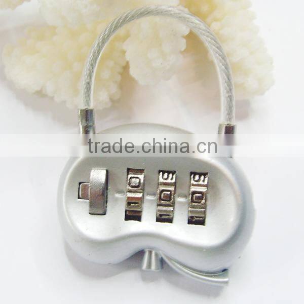 High quality Zin Alloy changeable combination lock,combination padlock,kidney shape digital lock, CH-138