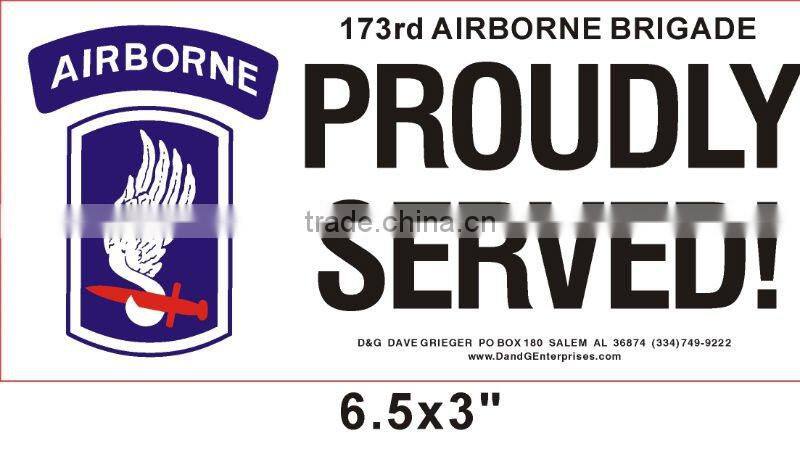 2016 Direct Manufacturer hot sale Bumper sticker/ indoor window car sticker