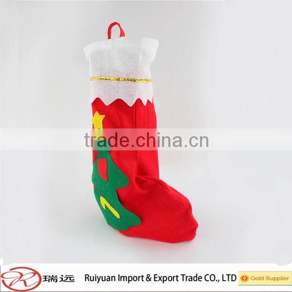 2016 Alibaba China Factory hot sale high quality felt christmas socks
