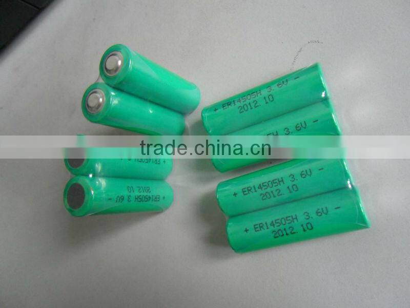 3.6V 2400mAh ER14505H AA lithium battery non-rechargeable battery