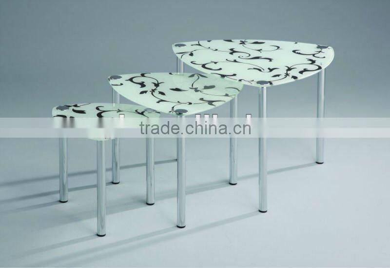 Metal Glass Nesting Table