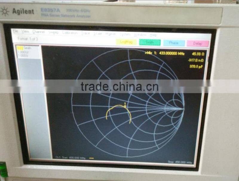 nickel plated SMA male white rubber 433mhz antenna