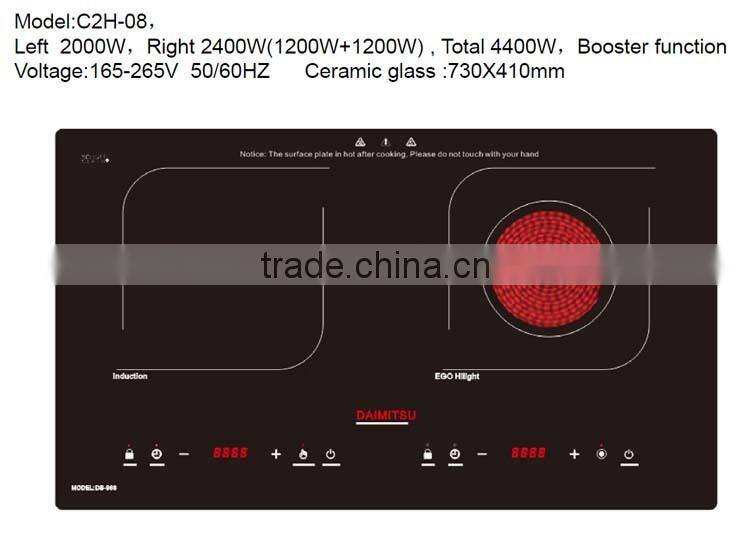 touch sensor ceramic and induction hob home appliances