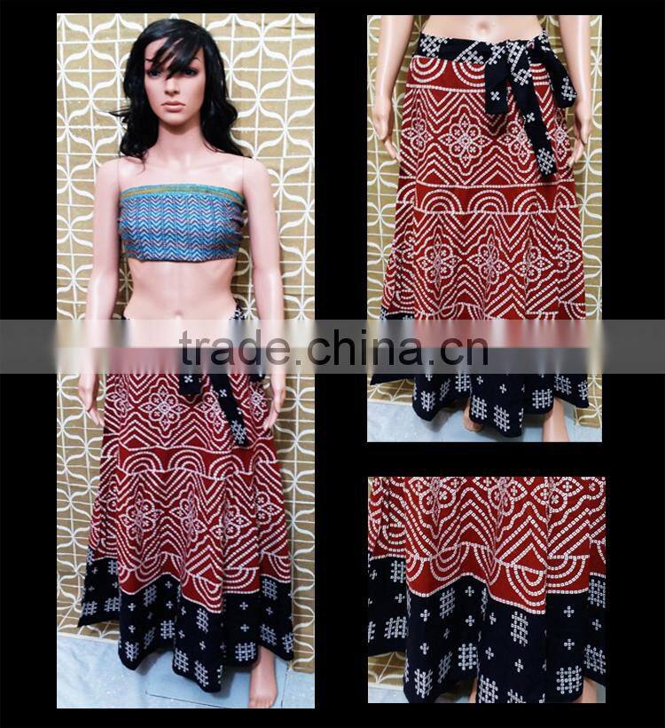 Designer Women Cotton Wraparound Skirts