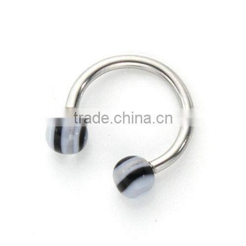 Multicolor Magnetic Stainless Steel Lip Rings Eyebrow Rings CBR Body Piercing Jewelry