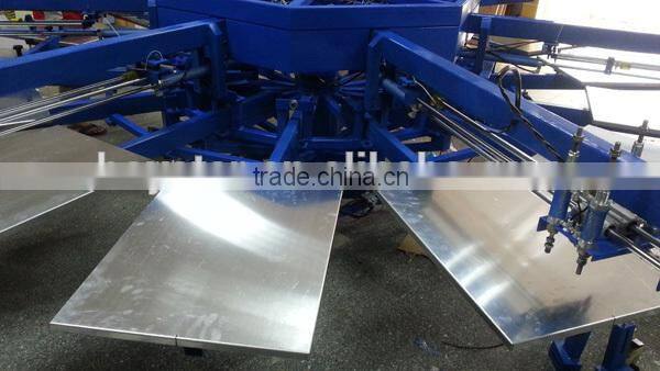 6 Color 14 Station Semi Automatic T-shirt Screen Printing Machine Prices GW-6C-14S