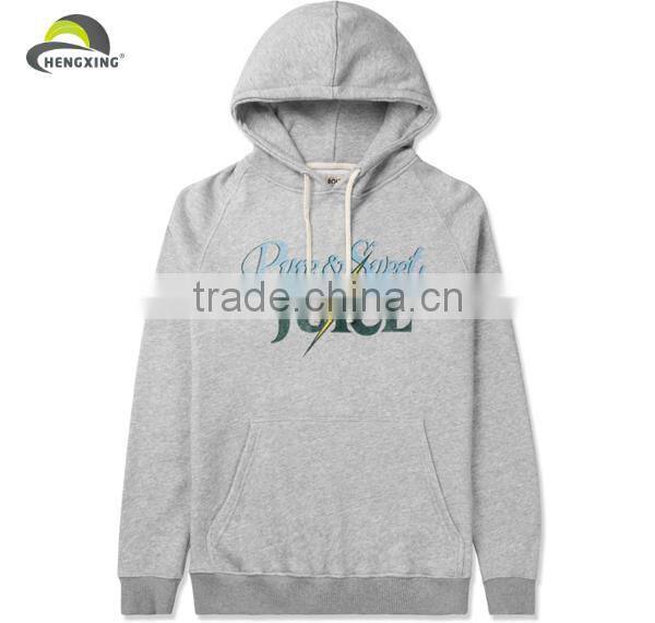 Custom high quality men plain hoodies