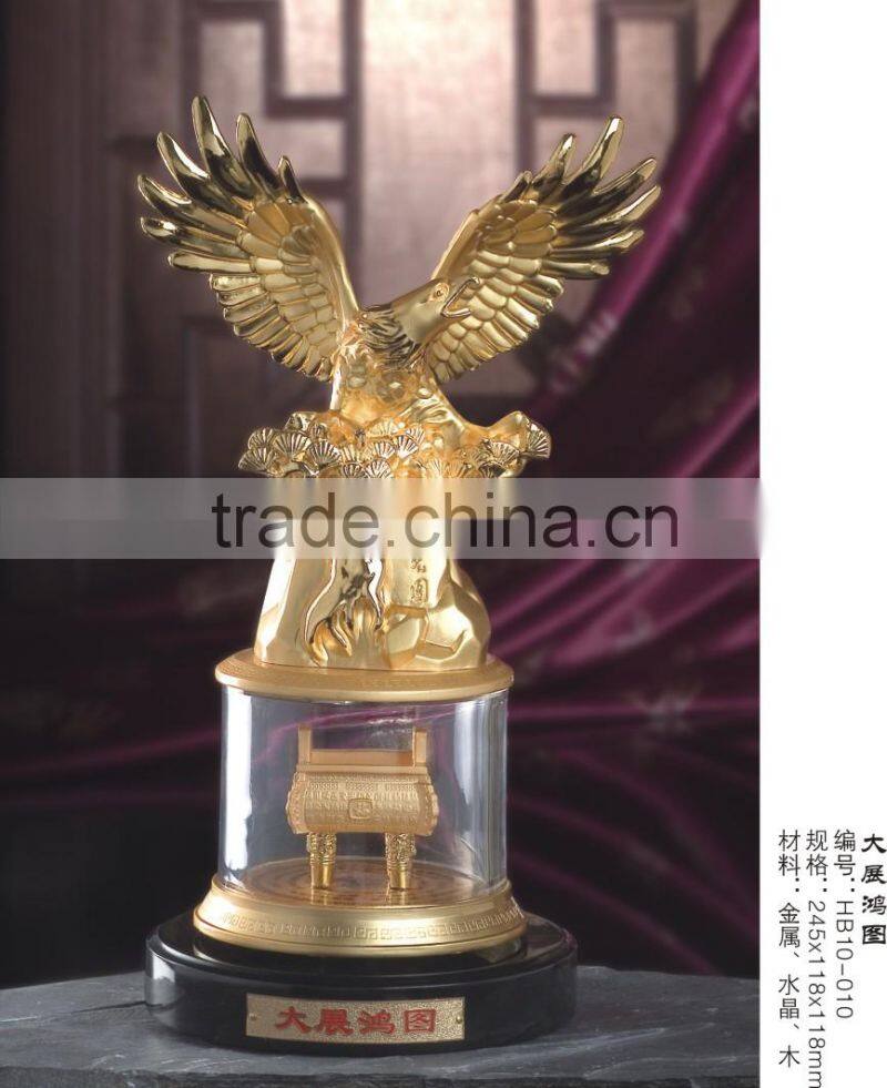 Factory Custom Plated Gold Metal Of Horse Trophy