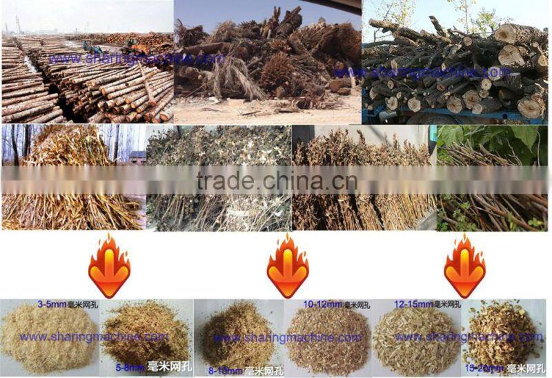 Professional mobile diesel engine wood sawdust crusher with 5-10% discount