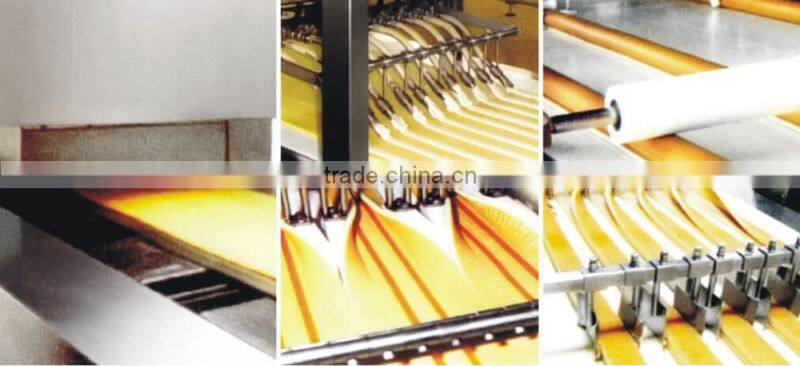 perfect stainless steel full automatic swiss roll production line,food machinery,cake making machine