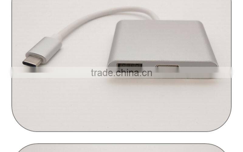 Vision new USB Type C to HDMI hub adapter with USB3.1 female
