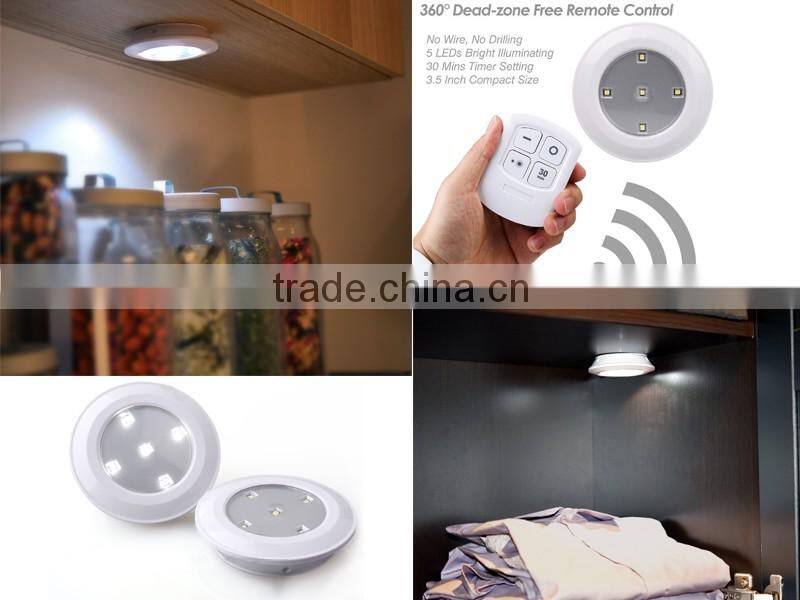 Kitchen Closet Under Cabinet LED Wireless Puck Lighting