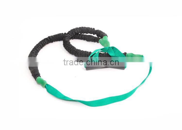 Extra Heavy 4 Feet sleeved latex fitness chest expander exercises