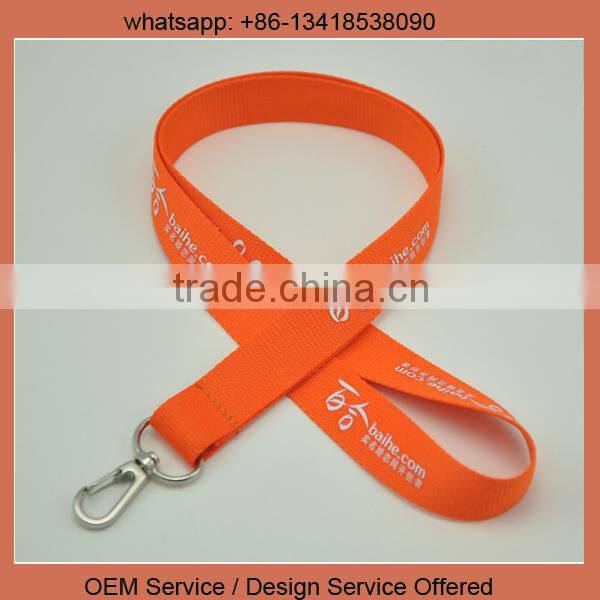 Custom logo lanyard custom lanyard with white logo