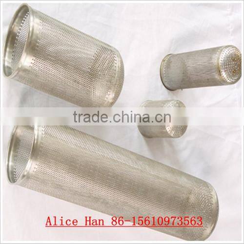 Stainless steel perforated metal filter basket
