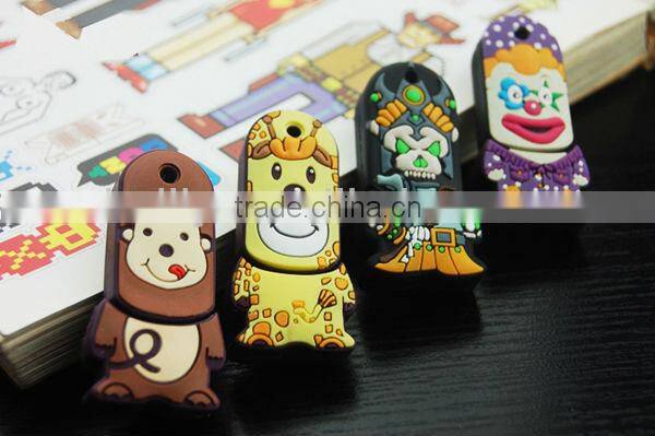 2013 the best-selling mini-figures design silicone USB cover