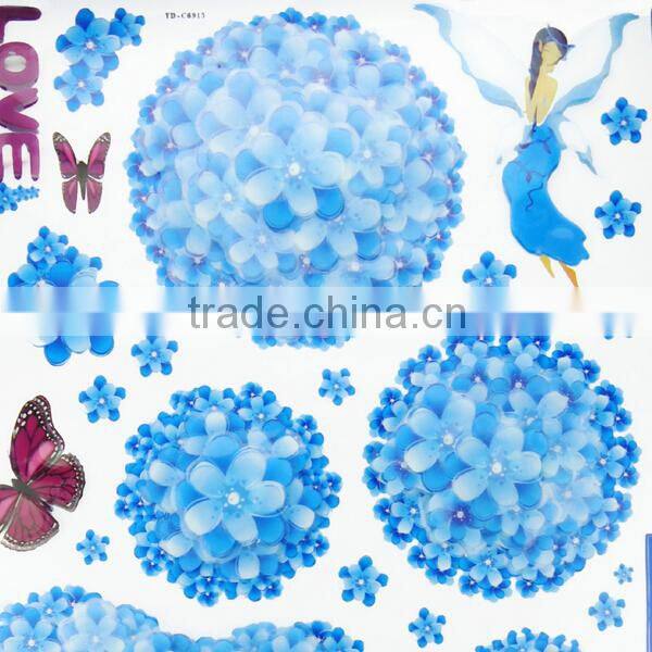 plastic sticker Children gift change sticker uv color changing sticker