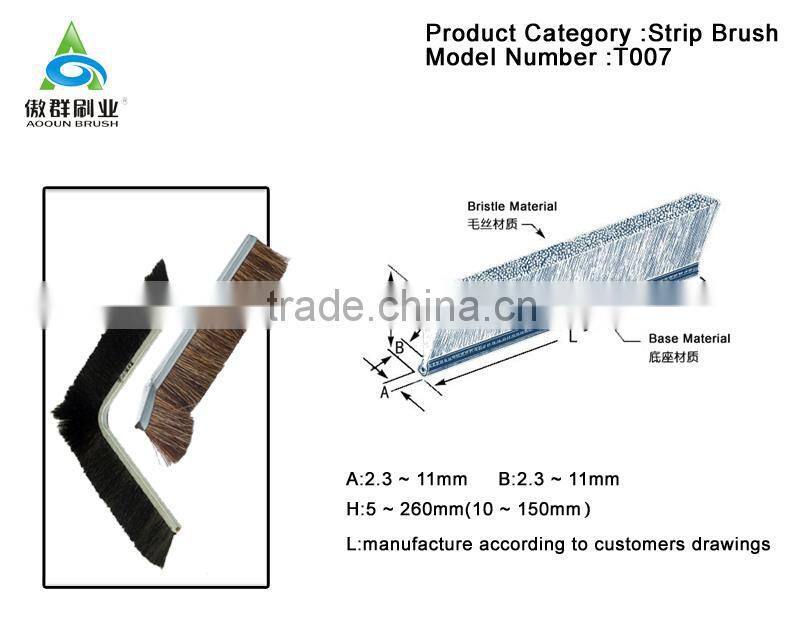 wind and dust proof weather stripping window-sill strio brush