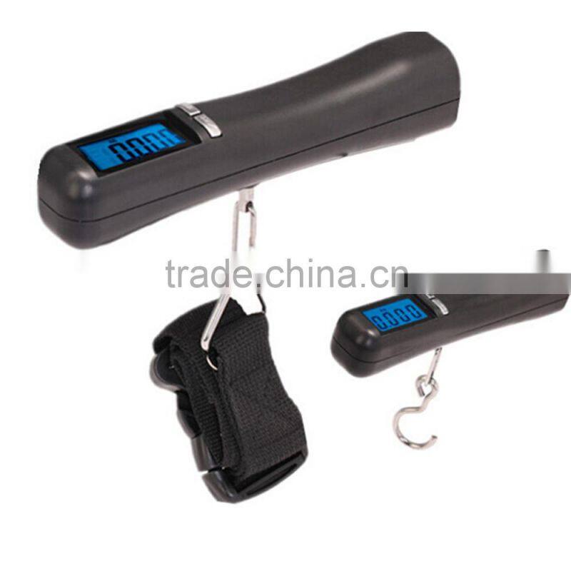 50kg/10g Portable digital Travel Weighing Scale with Blue LED backlight