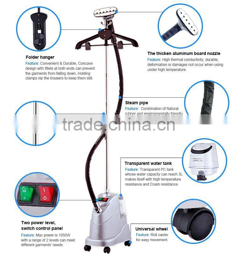 LT-8 Silver power 2200W high quality new design competive price garment steamer